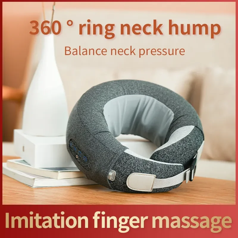 Cervical Massager Multi functional Circular Cervical Massage Pillow Heating Cervical Massage Kneading Neck Physical Therapy