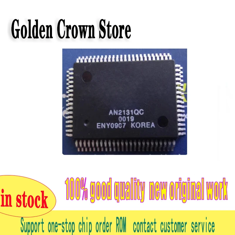 

1PCS/Lot AN2131QC QFP-80 AN2131Q QFP80 AN2131 2131 USB bus interface chip new original in stock