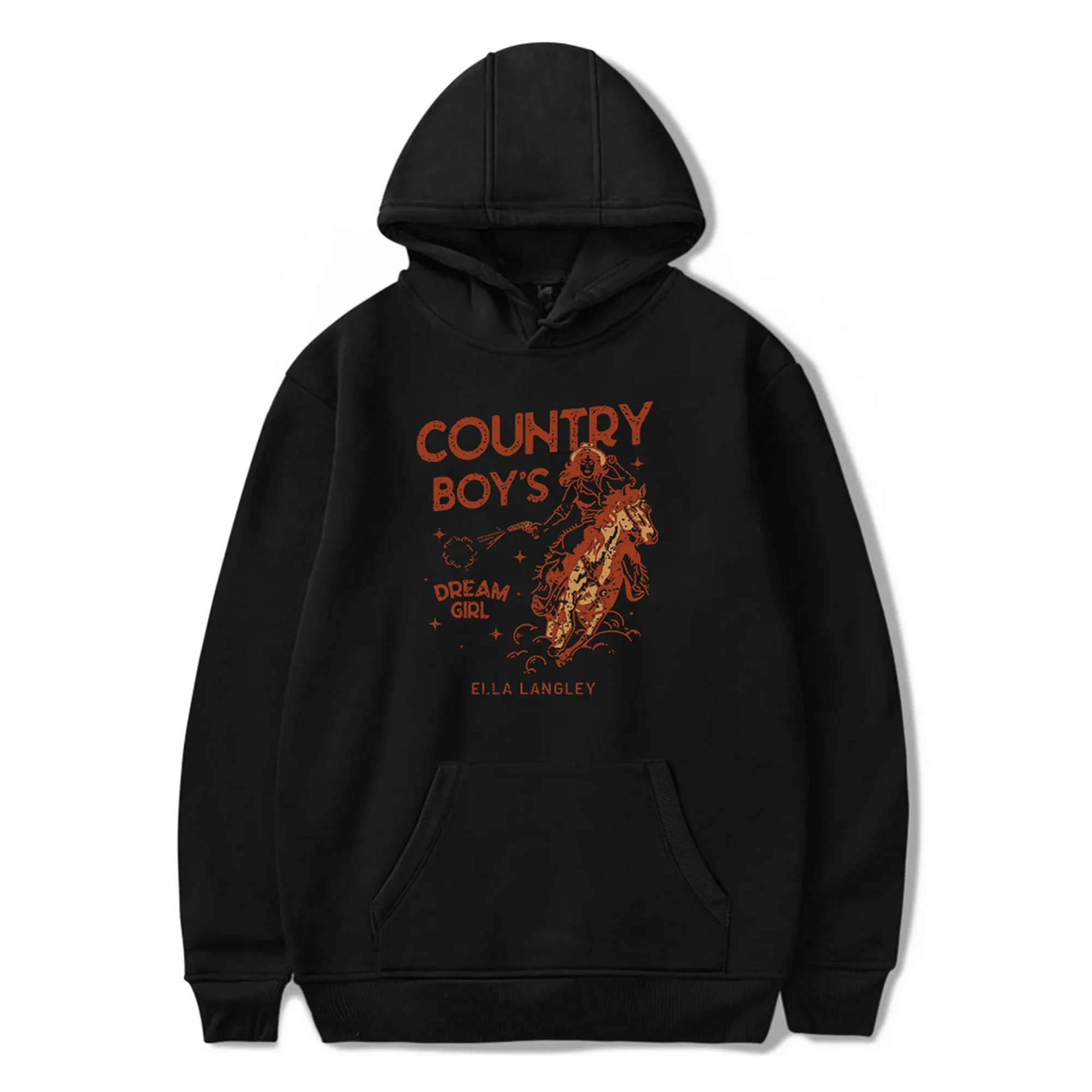 Ella Langley Merch Sudadera con capucha Country Boy's Dream Girl Sudadera de manga larga Mujeres Hombres Jersey