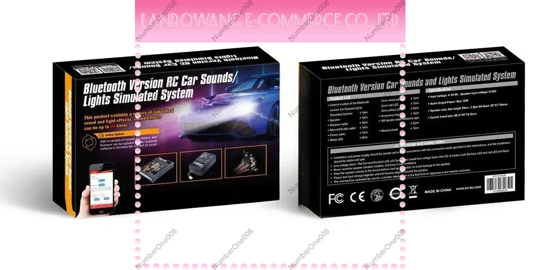 GT Power Bluetooth Version RC Car Truck Engine Sounds/ Lights Simulated System Built in power amplifier 58 Types of sound effect