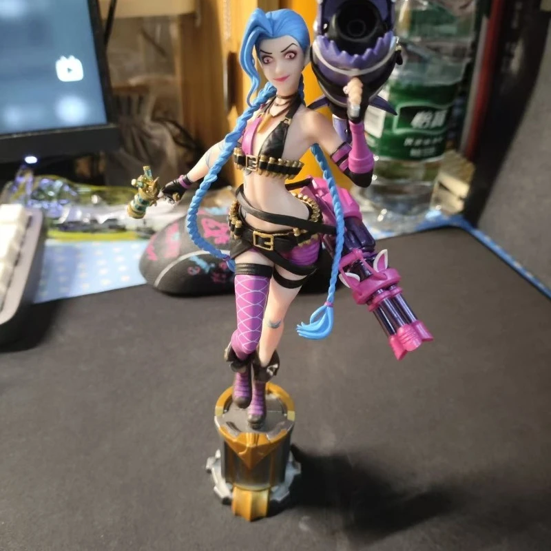 

Статуя Jinx League of Legends, 22 см, фигурка из ПВХ, LOL, украшение для рабочего стола, игра, коллекционный подарок для геймеров, модель для косплея на день рождения