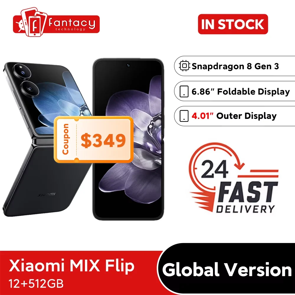 2024 Estreno Mundial Versión Global Xiaomi MIX Flip 12GB 512GB Plegable Pantalla de 6,86 "4.01" Cámara Snapdragon 8 Gen 3 50MP Leica