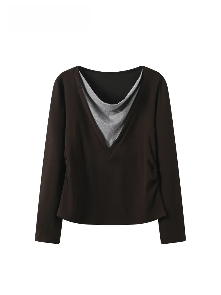 

plus Size Knitted Long Sve Women's Top Cara CLUB Winter New Sle Versatile Fat Sister Design Full of Sle And Elegance