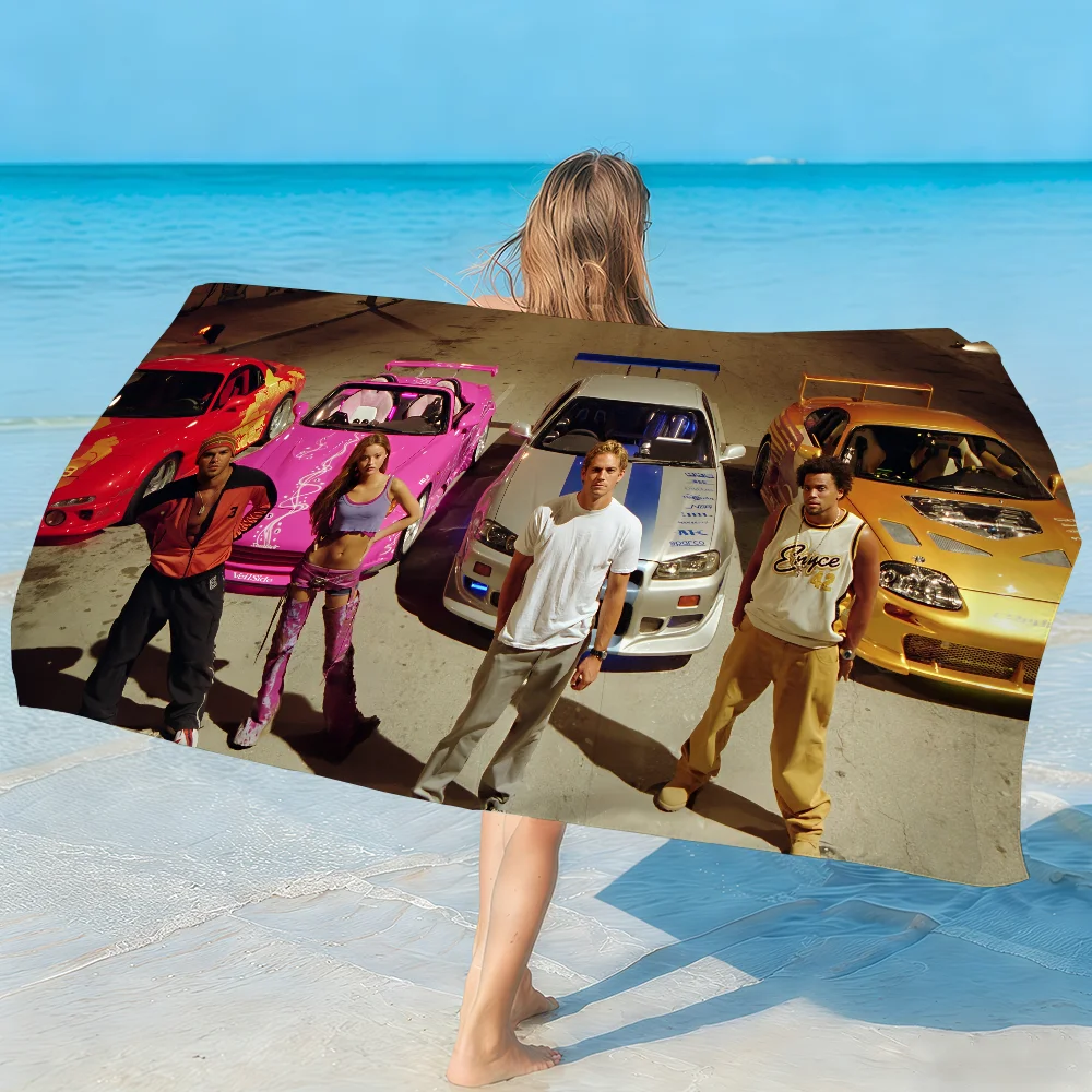 Cool The F-Fast and the F-Furious Drive Towel Soft Lightweight Anti-Sand Large Beach Towel Quick-Drying Bath Sports Family