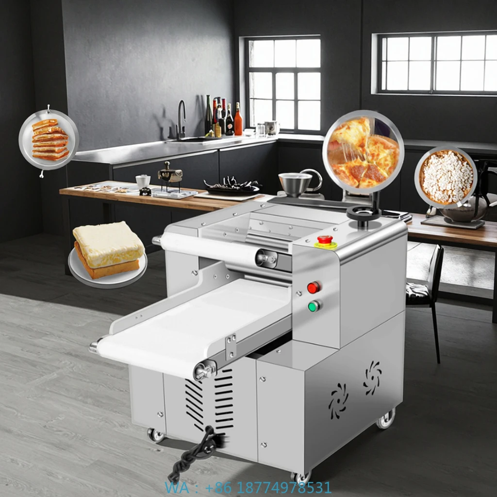 S Attrezzatura da cucina commerciale Pressa per impasto Pressa per impasto da tavolo Macchina automatica per rotolare il pane Pasticceria Impastatrice Horu