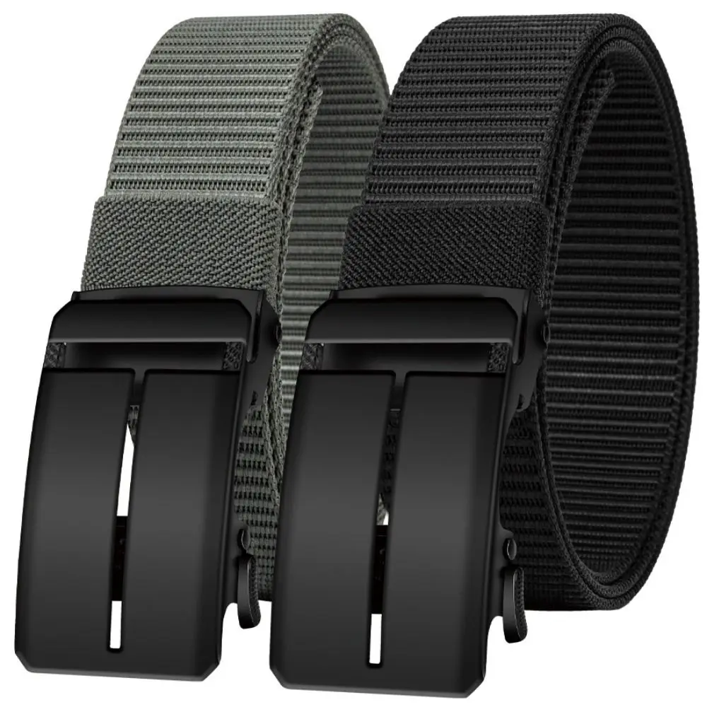 

Модный мужской холщовый ремень больших размеров, деловой роскошный брендовый дизайн, металлический пояс с автоматической пряжкой, винтажный повседневный джинсовый ремень