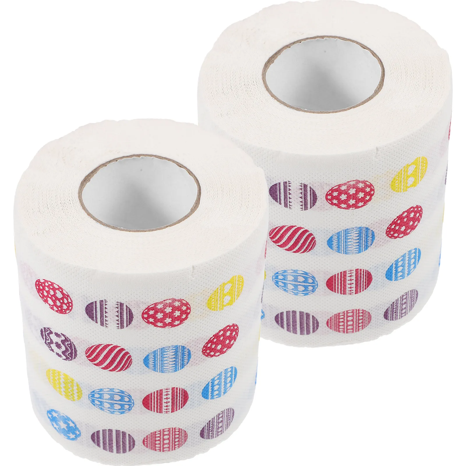 2 Rolls Toilet Paper Easter Printed Decorative Roll Paper Soft Tissue Bathroom Supplies Fun Design Bathroom Supplies