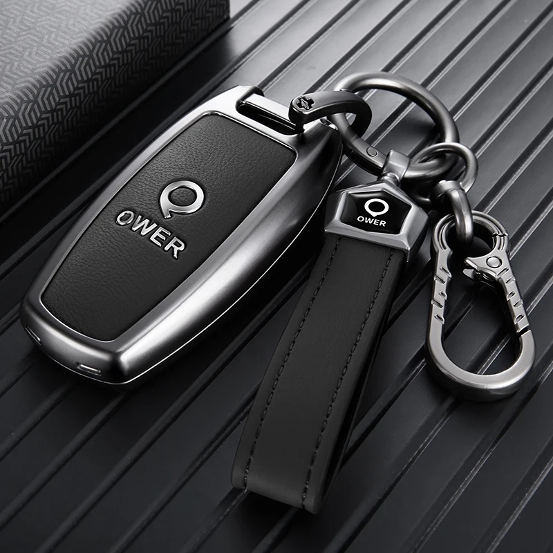 Practical Zinc Alloy Truck Key Shell for GWM Cannon Great Wall Poer, Anti‑Scratch Key Fob Cover Handy Keychain