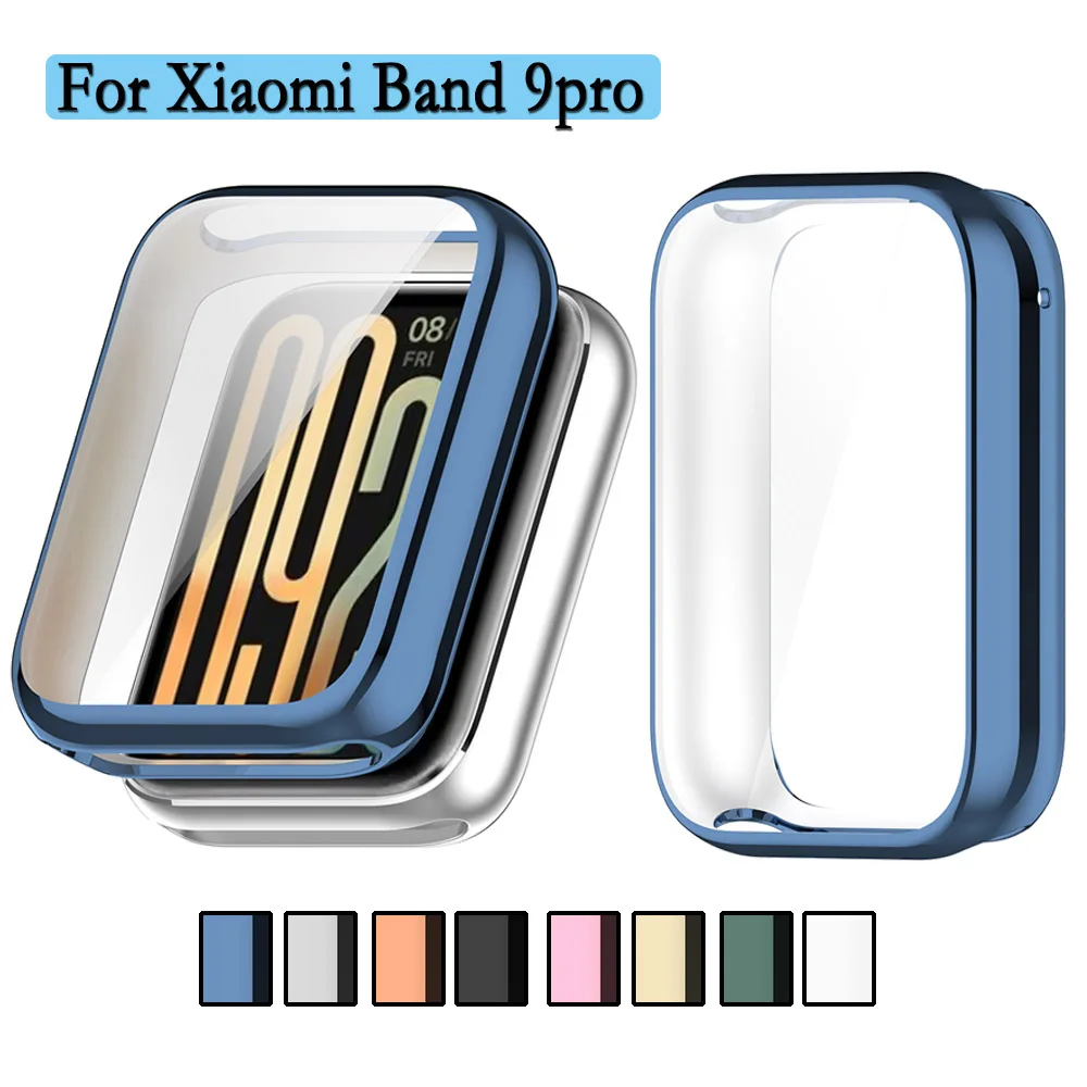 Мягкий чехол из ТПУ для Xiaomi Band 9pro, защитный чехол с полным покрытием, защитный экран, украшение для часов