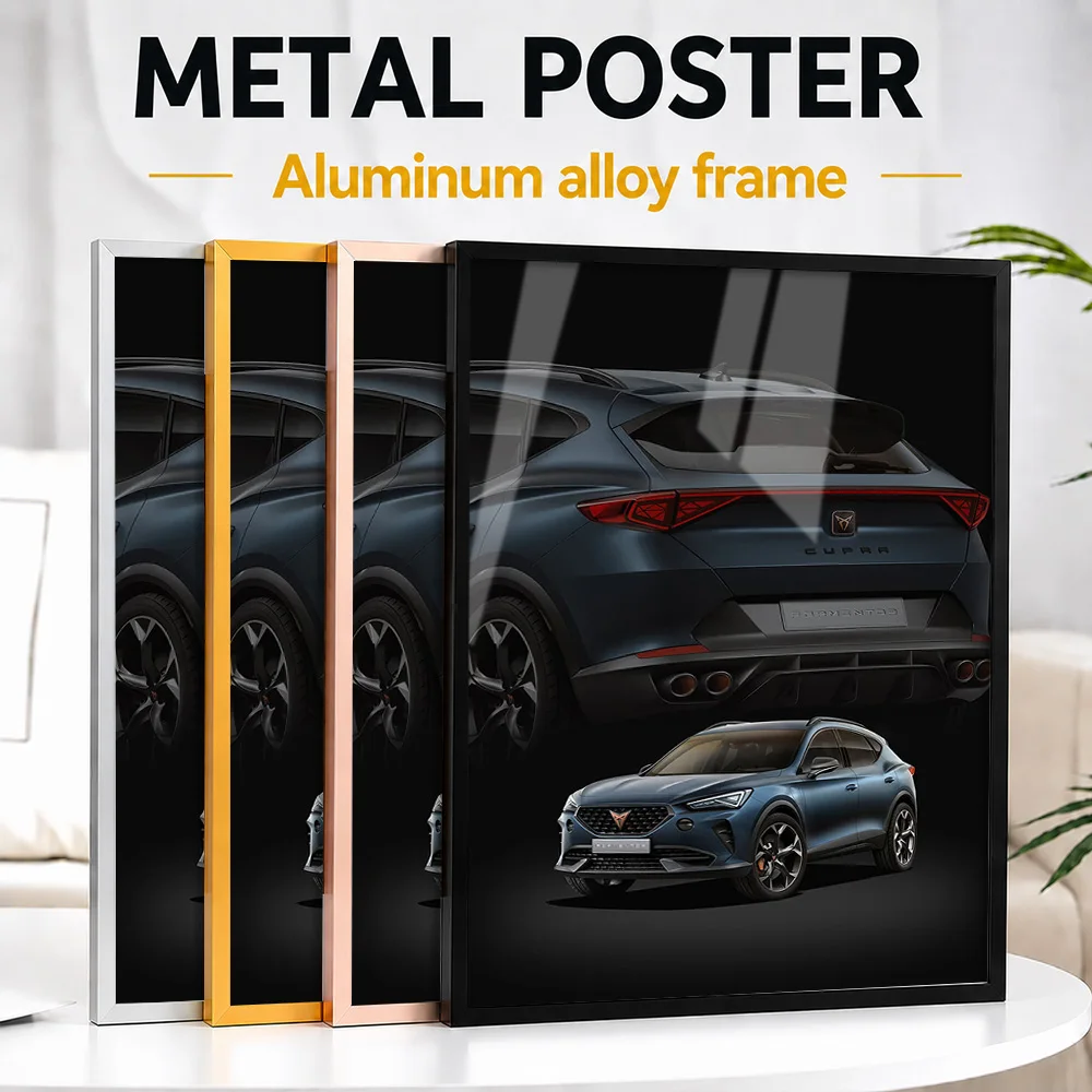 Spain Formentor Cars Framed Aluminum Metal Poster Customized Photo Retro Garage Style Wall Art For Workshop Unique Driver Gift