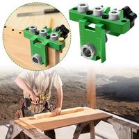 Woodworking Aluminum Alloy 3 In 1 Locator Round Wood Furniture Locator Adjustable Woodworking Tenon Drilling Drilling Tools N0H5