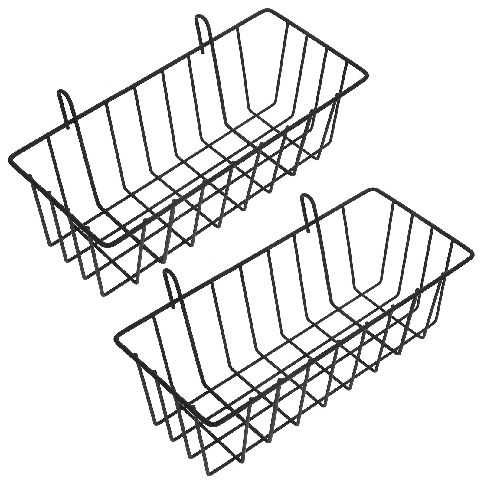 

2 Pcs Rabbit Hay Feeder Food Storage Multi-function Racks Automatic Small Pet Wrought Iron Bite-resistant Cage Decoration