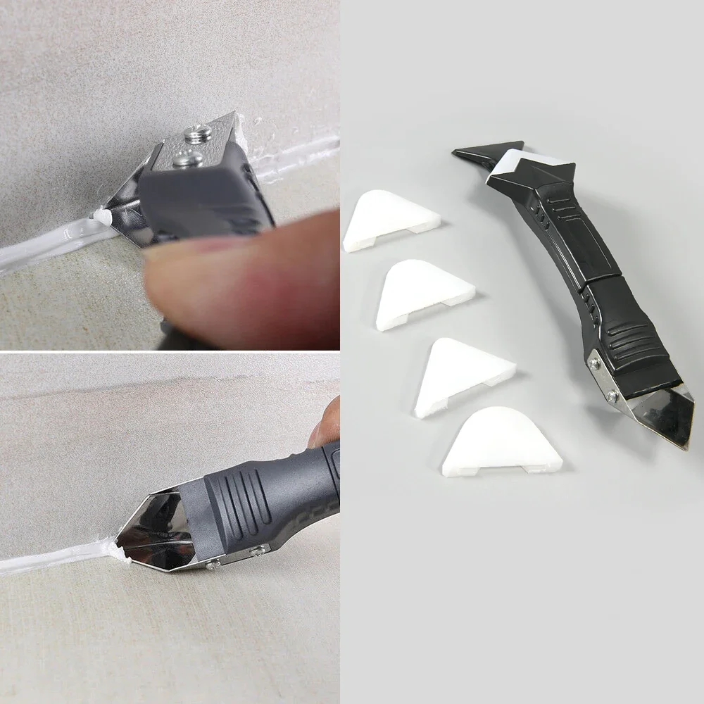 

Финишер для очистки 1, скребок, полезный инструмент для удаления краев 3, многофункциональный герметик для ремонта силикона