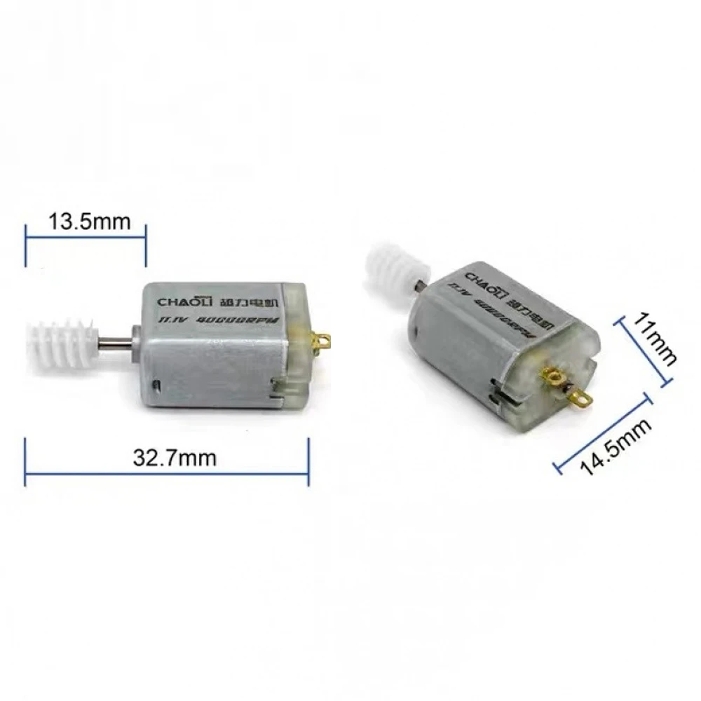 

11.1V 030 Small Motor 40000RPM High Speed Worm Gear Motor Strong Magnetic Toy Motor 1PCS