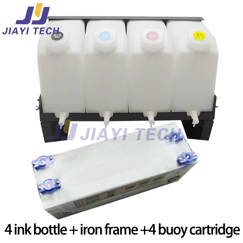 1Set 4Color 5L CISS Continuous Ink Supply System Bulk Ink Tank System(4+4) for Roland Mutoh Mimaki Printer 4Tanks+4Cartridge
