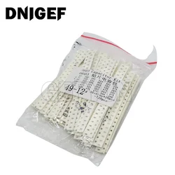 320PCS 720PCS 2500PCS 0603 0805 1206 SMD Capacitor Kit Assorted Kit 16/36/50Values 1PF ~ 1UF 22PF 47PF 22NF 100NF 2.2UF 4.7UF