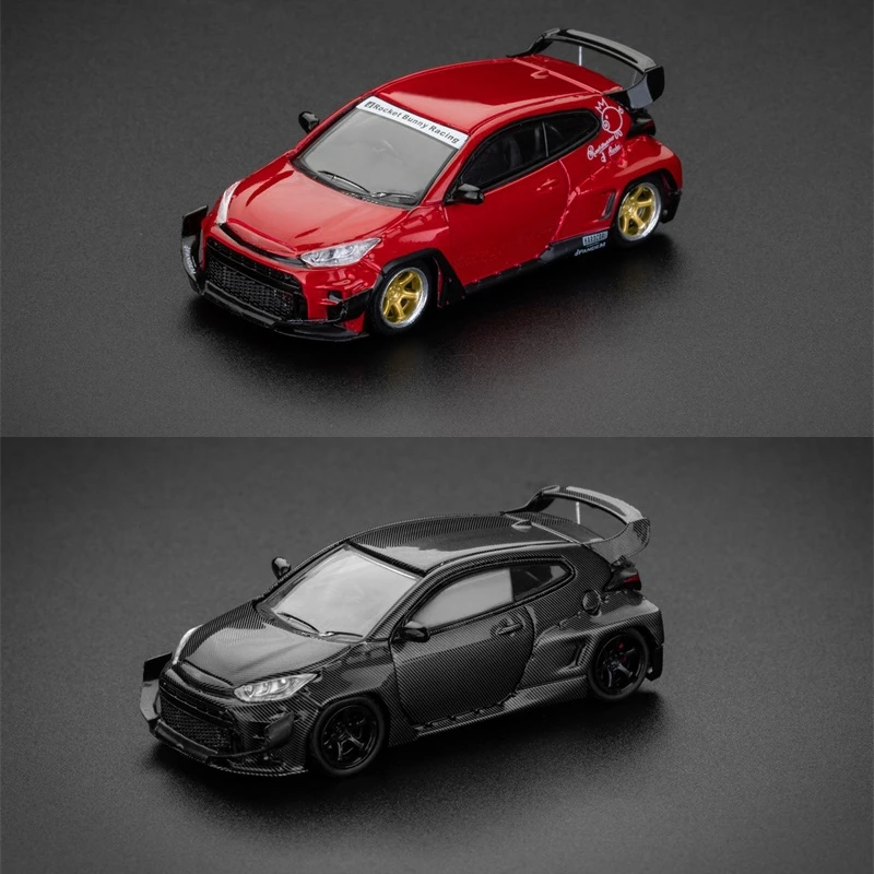 

ET Model x Fuji 1:64 GR Yaris Pandem Rocket Bunny wide body Hot hatch limited499 Diecast Model Car
