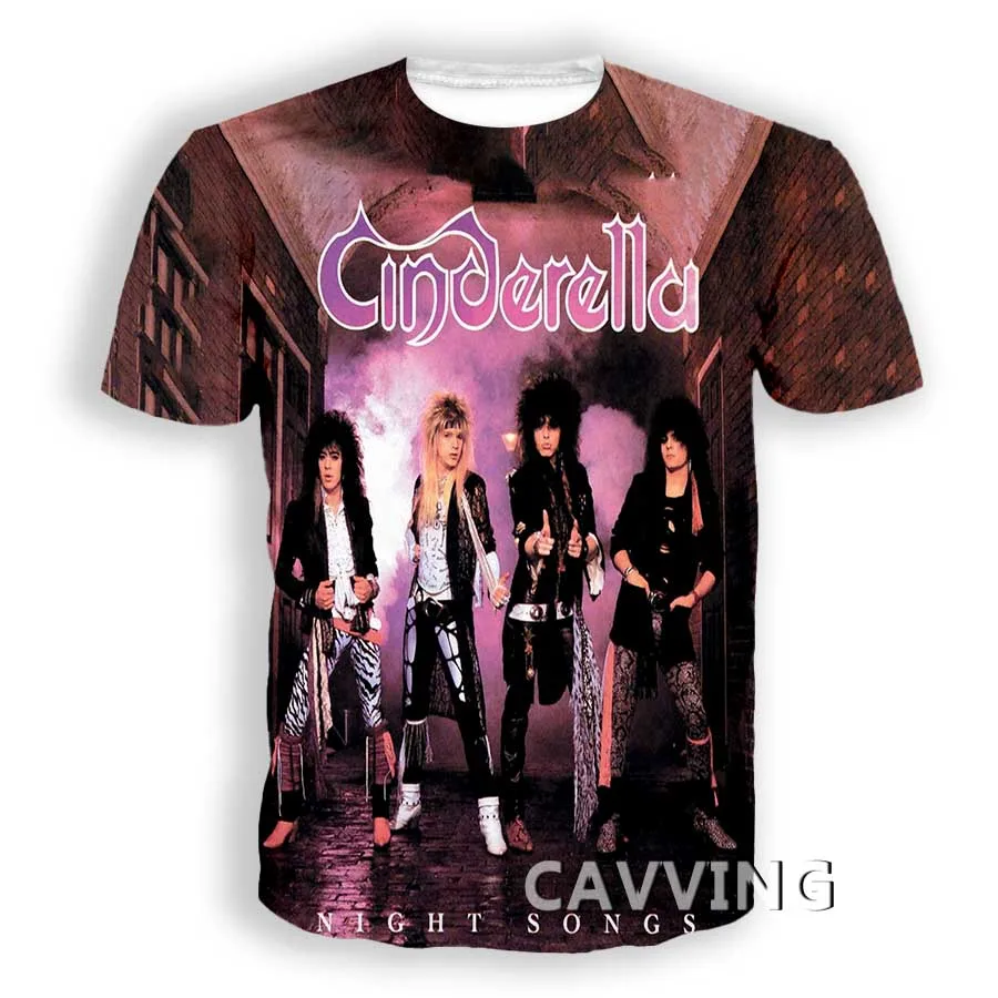 New Fashion Women/Men\'s 3D Print  Cinderella  Rock  Casual T-shirts  Hip Hop Tshirts Harajuku Styles Tops Clothing