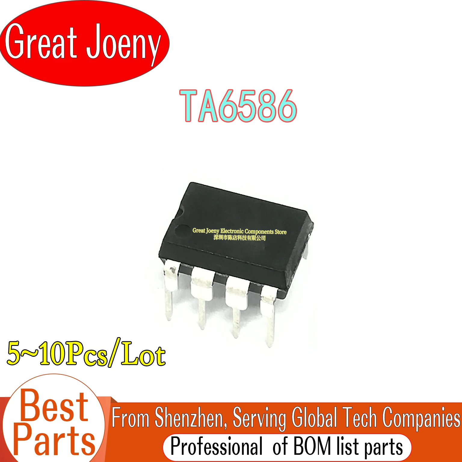 (5-10piece)100% New TA6586 DIP-8 Chipset