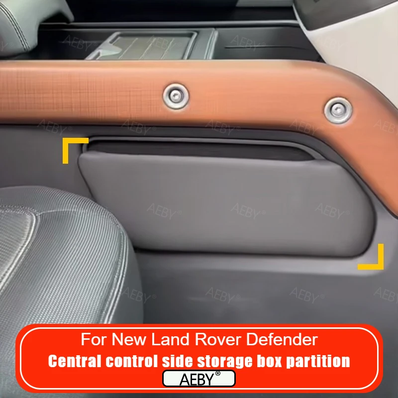 For New Land Rover Defender 90/110 Storage box tray under the center console Side console storage compartment partition