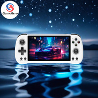 GameHero POWKIDDY X55 White Open-Source Retro Handheld Game Console 5.5 Inch Ips Screen Built-in Wifi HD Output Children's Gifts