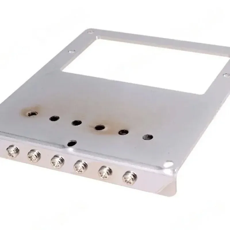 

Бридж для электрогитары TL, хвостовик для электрогитары TL, который можно установить с звукоснимателями с двойной катушкой, серебристый и черный