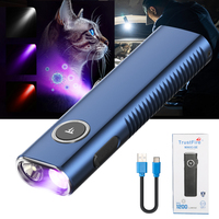 Trustfire 1200LM EDC Led Flashlight MINIX3-SE Rechargeable Torch with Clip Red/white/UV Light Lantern Magnetic tail for Camping