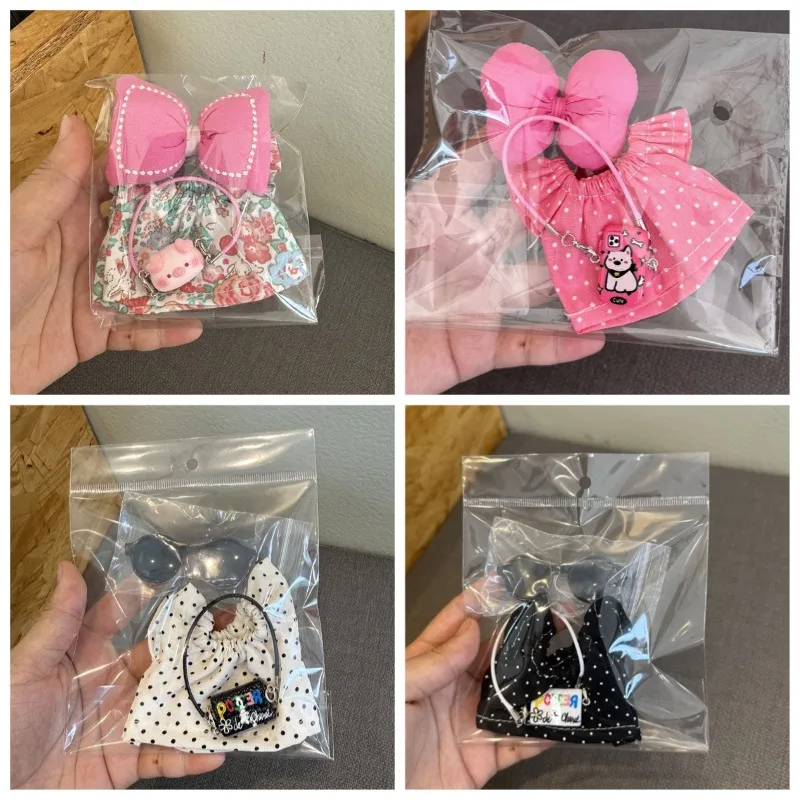 

Подвески Labubu 17 см подходят для плюшевых подвесок, детской одежды, юбок, кукол, миндального печенья, детской одежды, костюмов с аксессуарами