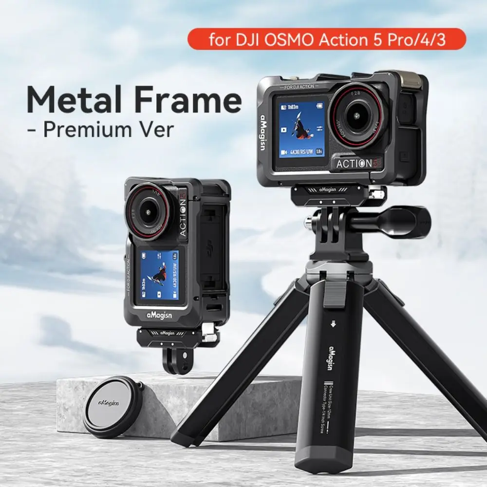 Quick Release Metal Frame Cage Aluminium Alloy Accessories Protective Frame Case Protection for DJI Osmo Action 5 Pro/4/3