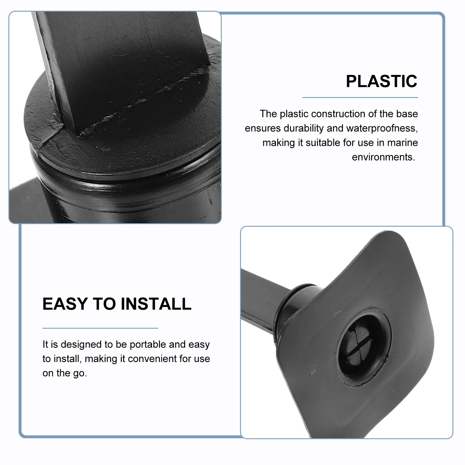 Uniwersalna podstawa masztu flagowego do użytku morskiego, uchwyt na flagę do pontonu, odporny na korozję, szybki montaż, maszt do flagi na zewnątrz.