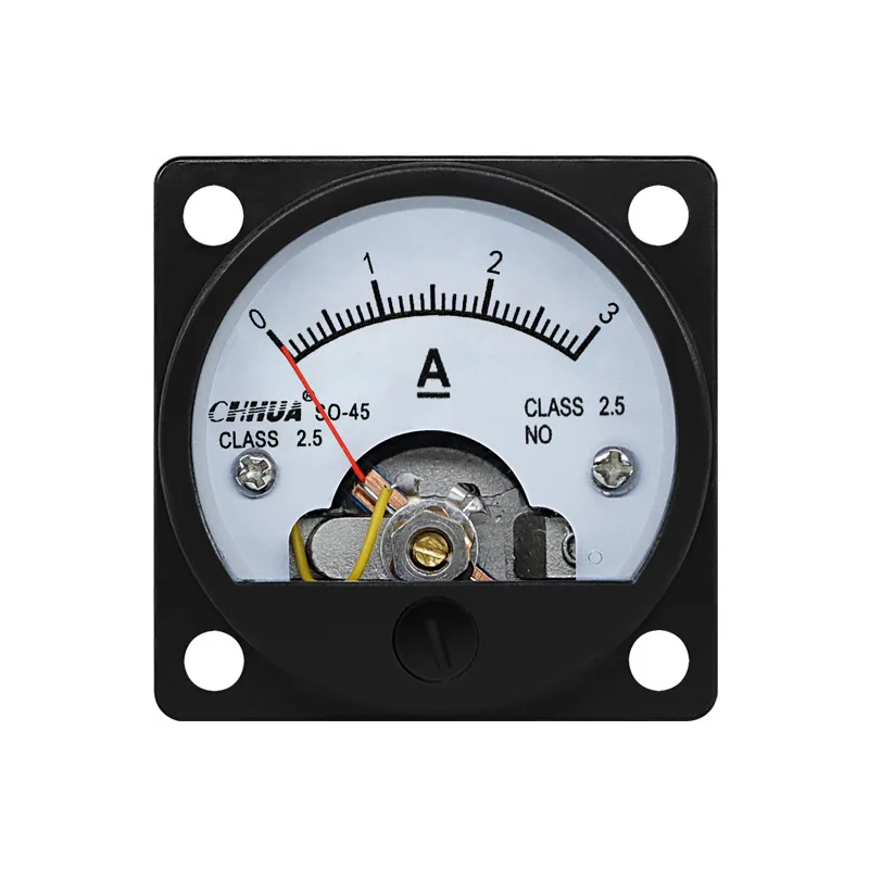 SO-45 DC Analog Ammeter Pointer Meter 1A 2A 3A 5A 10A 15A 20A 30A 50A 100A 200A 250A 300A 400A 500A Current Meter/Panel Meter