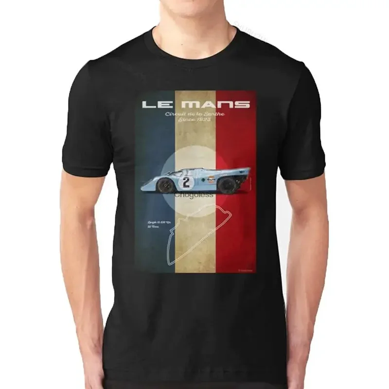 

Le Mans Classic Logo TShirt Car Racing Shirt Gift Cotton Brand T-shirt Men O-neck Teeshirt