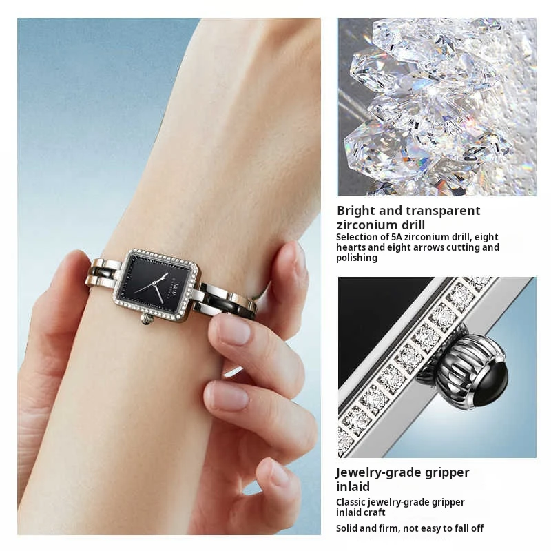 CARNIVAL Brand IW High-End Series Ladies Waterproof Watch Luxury Stainless Steel Women Watches Fashion Elegant Quartz Wristwatch