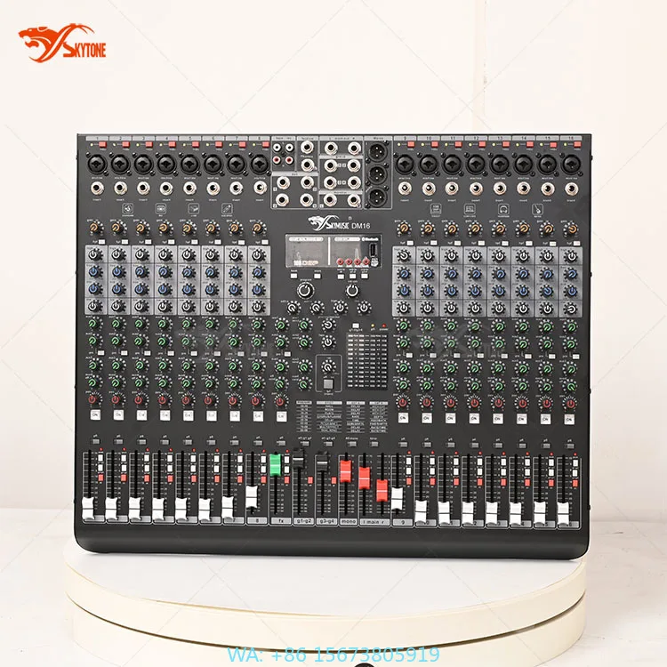 

Микшерный пульт DM16 с MP3-плеером, 199 DSP-эффектов, 16-канальный аудиомикшер