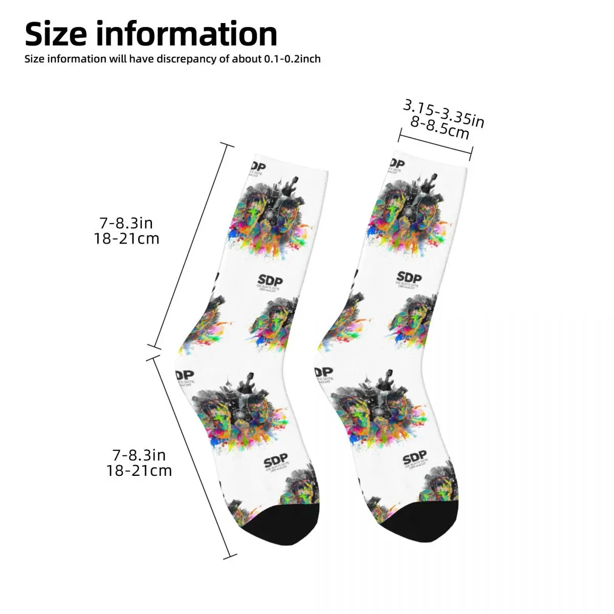 Sdp Band Music Singer 2024 Tour Hip Hop Accessories Men Women Socks Non-slip Graphic Middle Length Sock Cotton Gifts