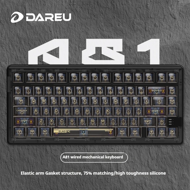 

Беспроводная механическая клавиатура Dareu Ek75 с Bluetooth, 3-режимная прокладка, игровая клавиатура с горячей заменой, RGB, Офисная Клавиатура, подарок