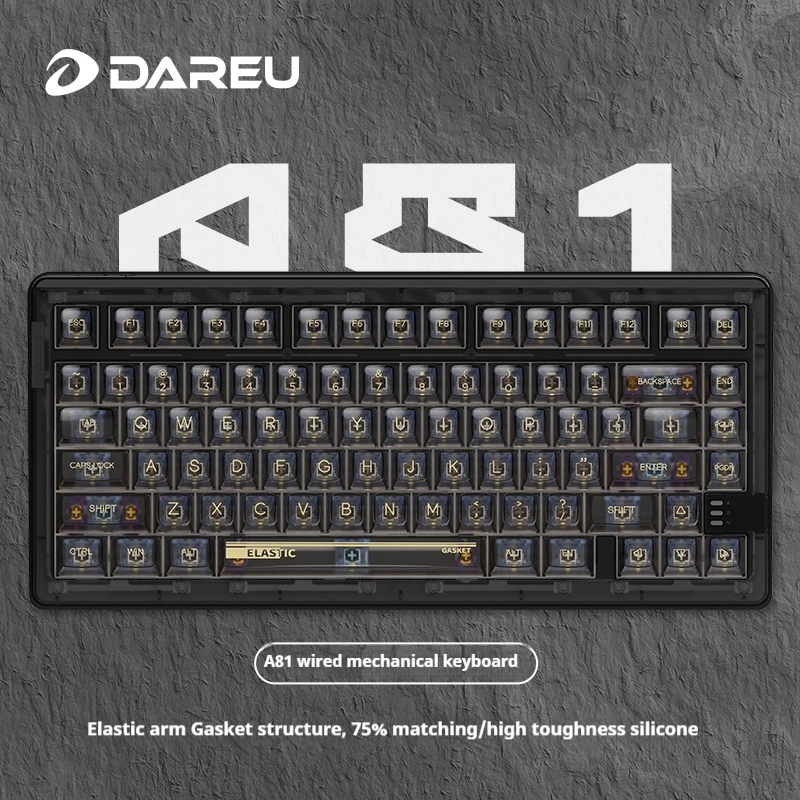 

Dareu Ek75 Wireless Bluetooth Mechanical Keyboard 3 Mode Gasket Structure Hot Swap Gaming Keyboard RGB Office Keyboard Gift