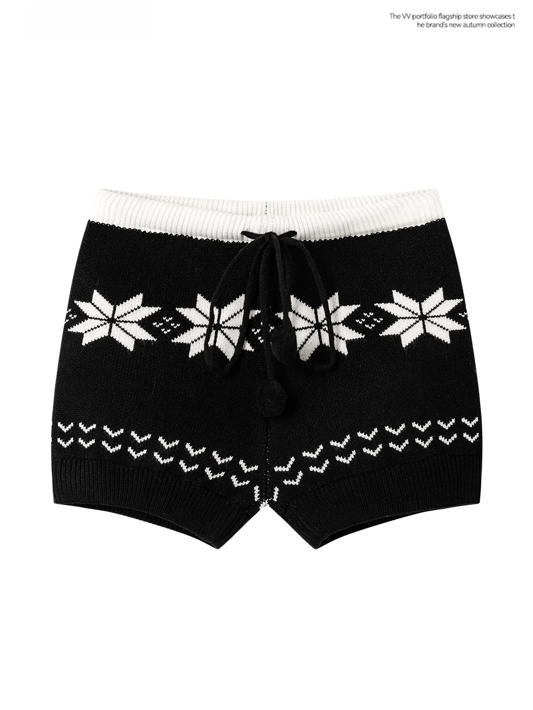 High Waist Slim Fit Knitted Short Pants Women's Base Layer Outdoor Wearable Shorts Spring New Style Comfortable Elastic Waist
