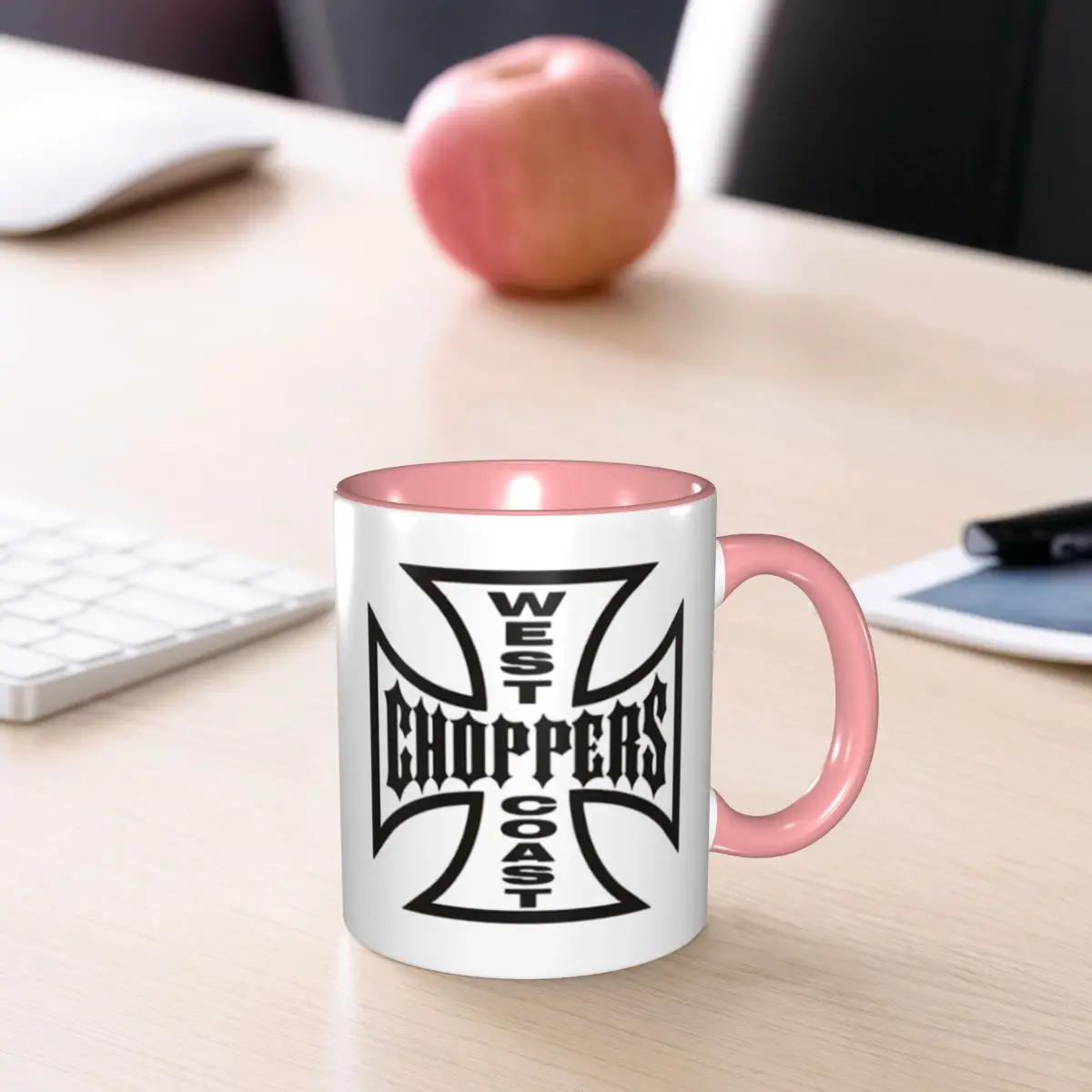 The West CHoPPerS CoaSt Motorcycles Factory Merch Mug Funny Ceramic Coffee Cups Tea Mugs Milk Cup Drinkware Gift for Woman Man