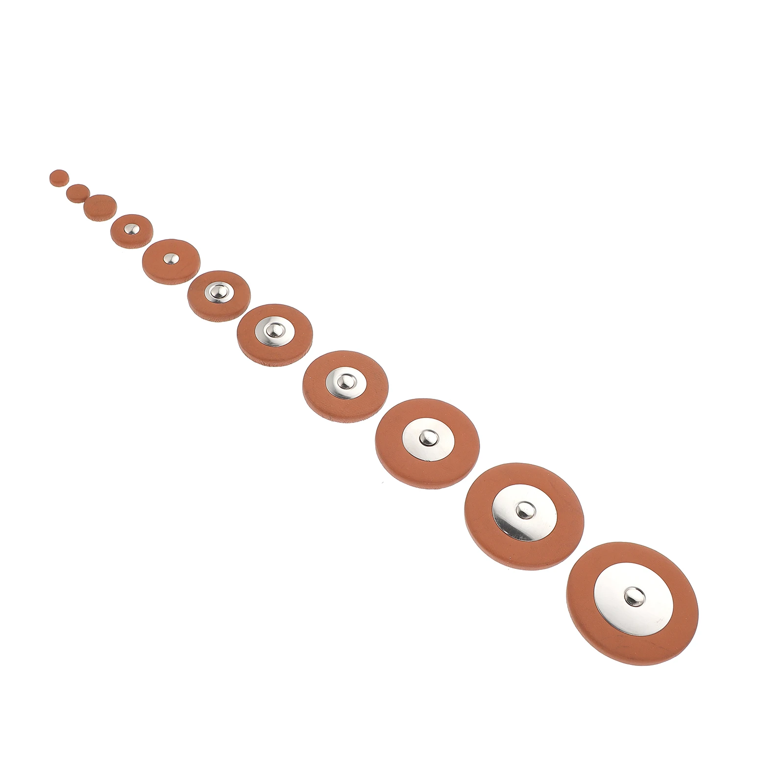 

25 Pcs Instrument Saxophone Cushion Alto Accessory Component Accessories Brown Sheepskin