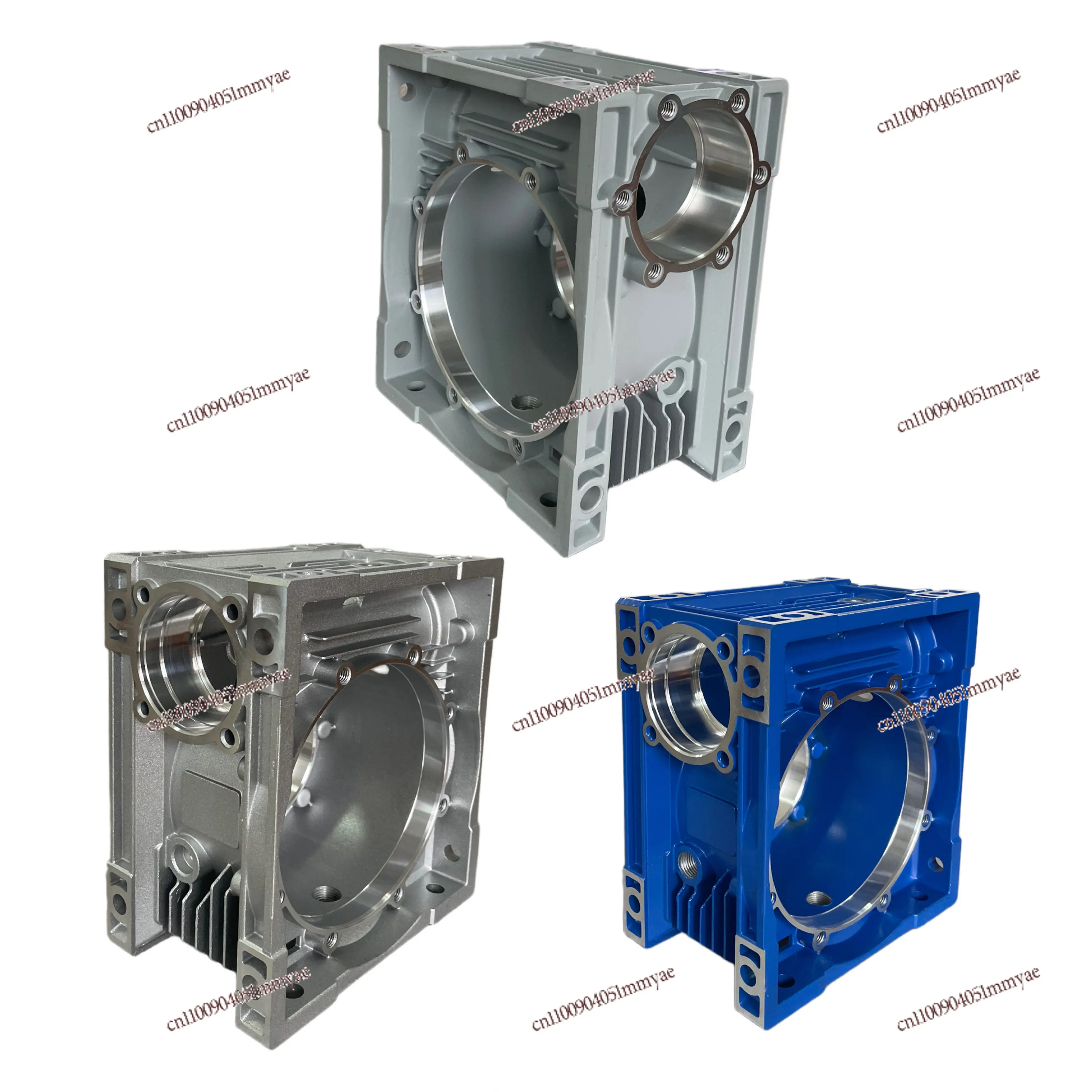 Small worm gear reducer box without end cap flange