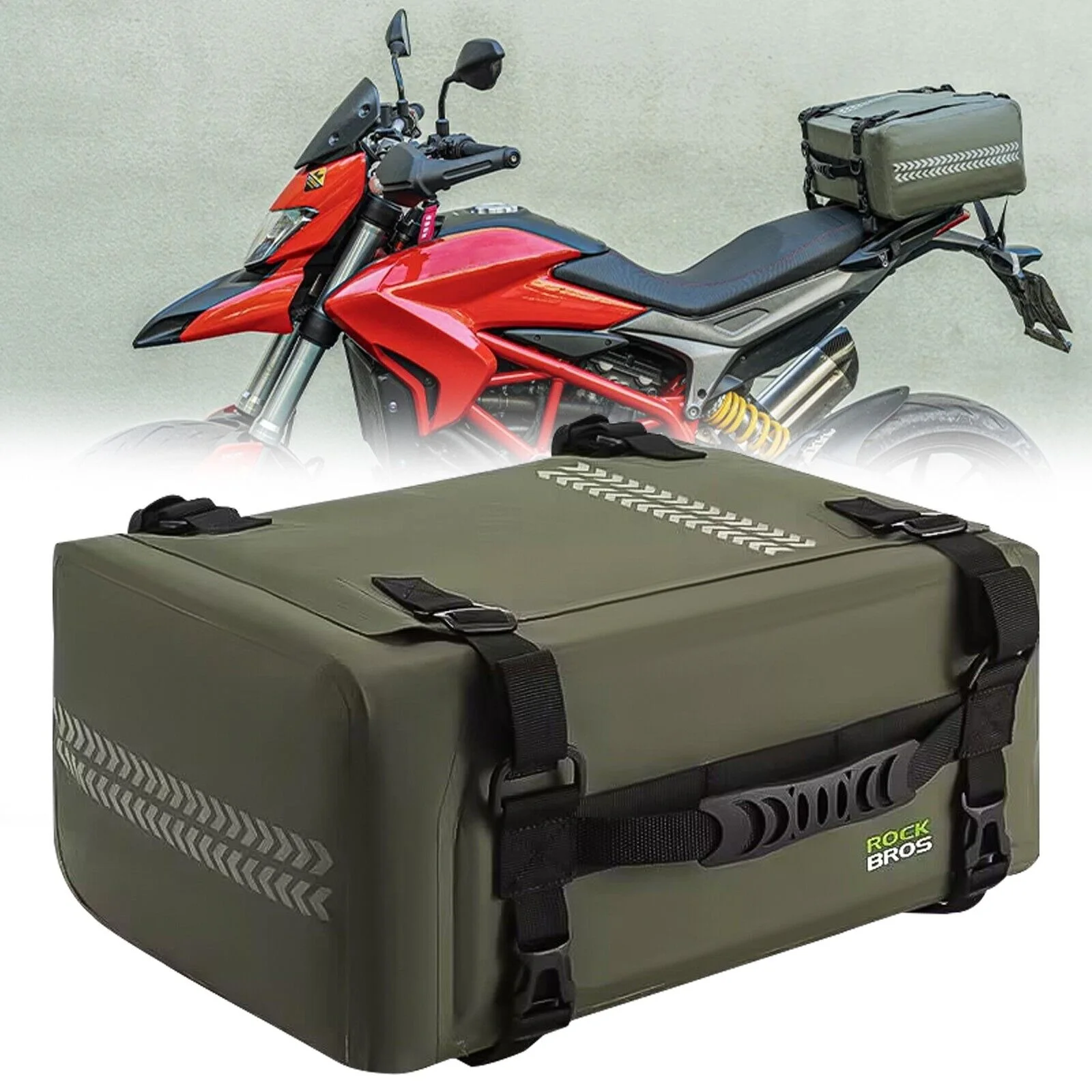 

Motorcycle Rear Tail Seat Bag Trunk Multifunctional Backpack Large Capacity Outdoor Waterproof Travel Hiking Wild Cycling Bag