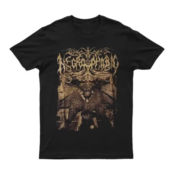 

2025 New NECROPHOBIC Printed Unisex Street Fashion Trendy Short Sleeves Made of Pure Cotton Round