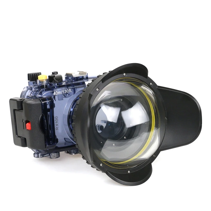 HOT-For SLR Camera 67Mm Portable Waterproof Wide Angle Dome Port Lens Housing Case Underwater Diving Parts