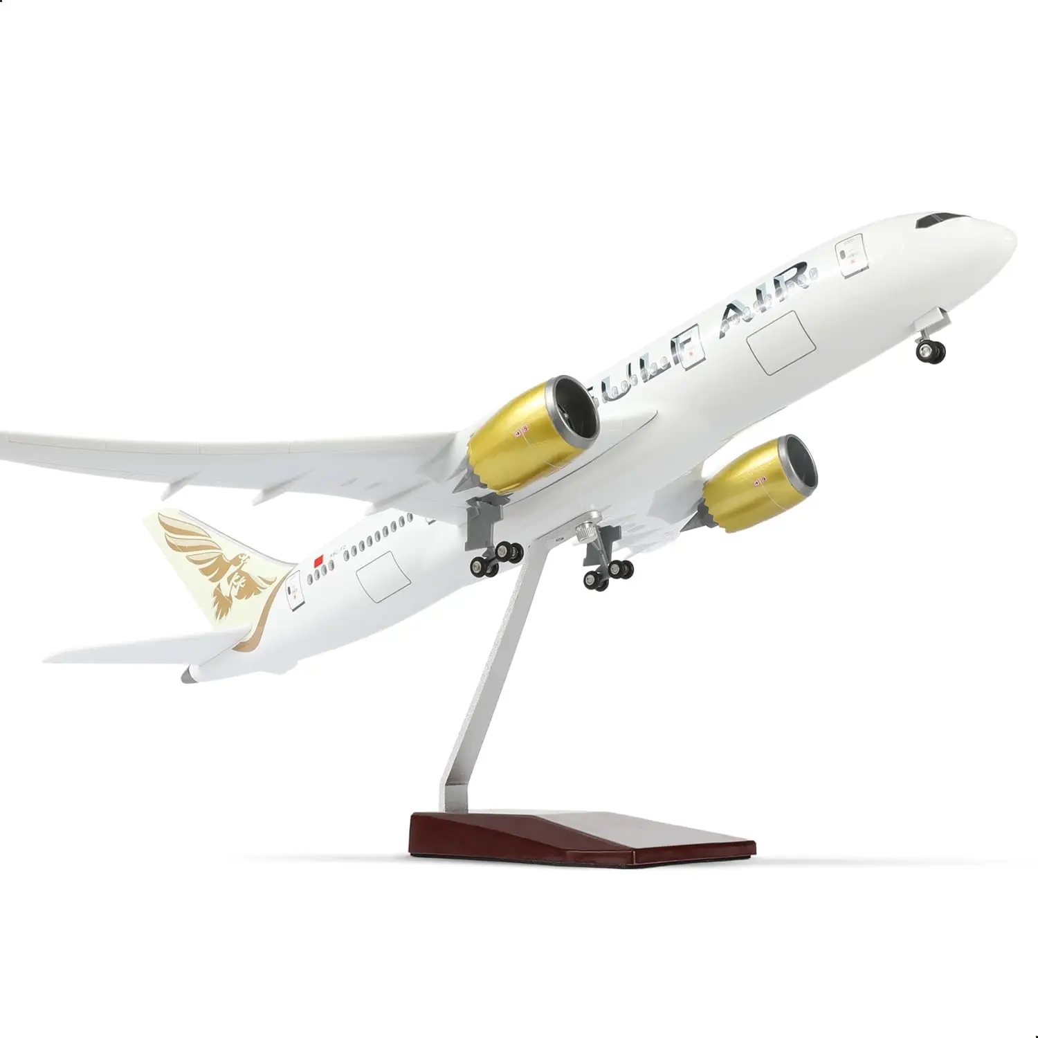 

1/130 Scale Gulf B787 Die-cast Resin Airplane Model Kit with Stand For Adult Display Collection or Aviation Enthusiast Gifts