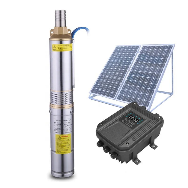 Dc Deep Well Borehole Pumping Machine Submersible Solar Water Pump for Agriculture Irrigation