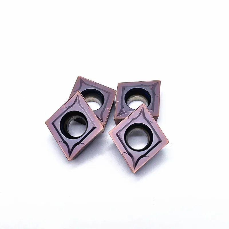 10PCS CCMT120404 LF6018 LF6118 CCMT120408 LF6018 LF6118 Carbide Inserts Cutter tool CNC Lathe Turning Tool For Stainless Steel