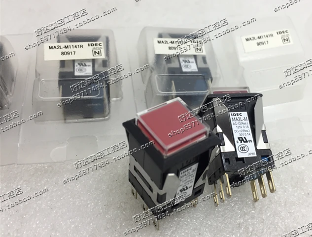 MA2L-M Japanese IDEC Waquan Square 18 * 18 Reset Button Switch with Light MA2L-1141R Stock