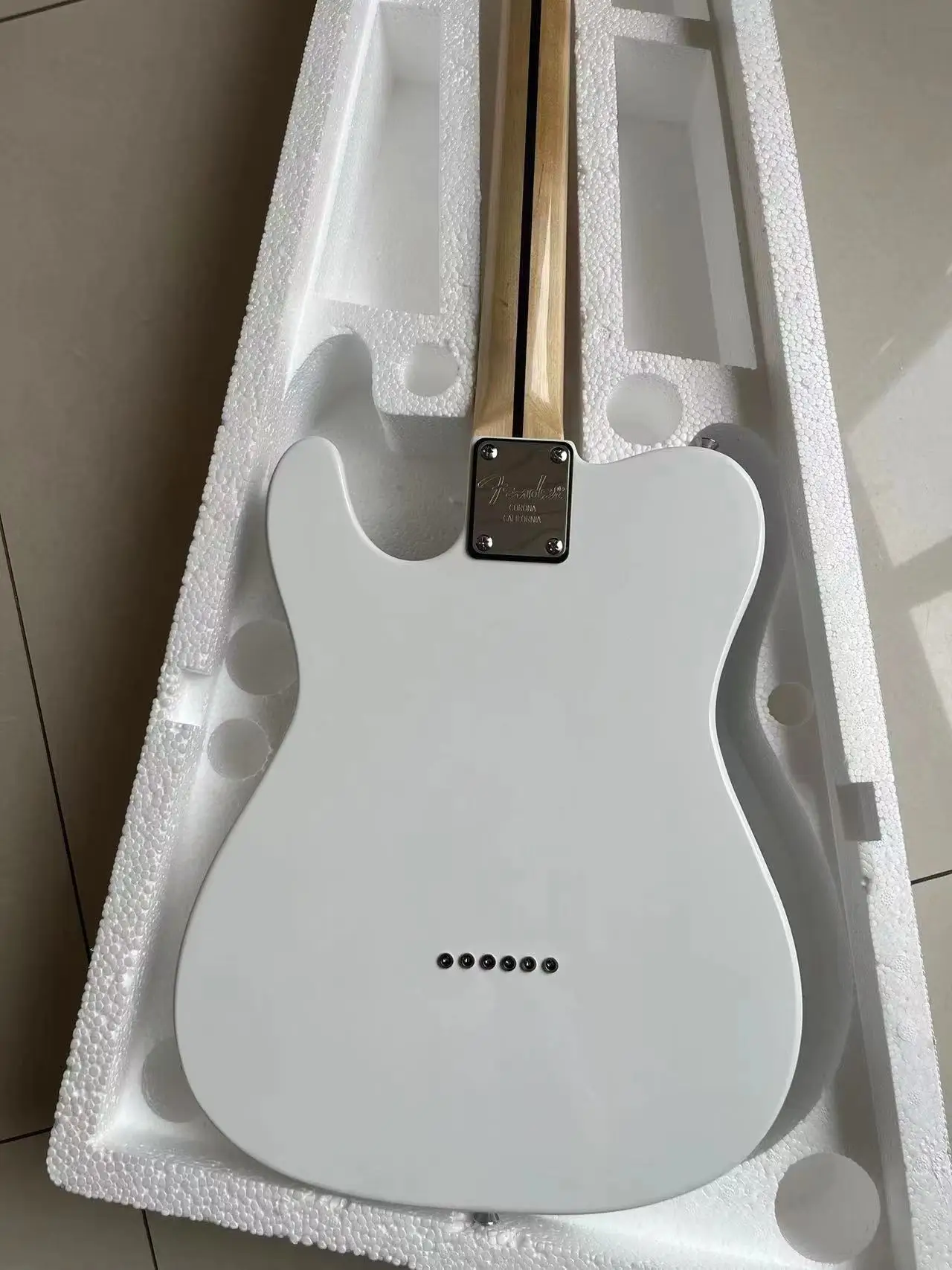 Guitarra Eléctrica Tele, cuerpo de caoba, diapasón de palisandro, Hardware cromado, guitarra de alta calidad, SAFVDSAD