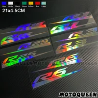 2X ruedas de motocicleta carenado casco almohadilla de tanque decoración logotipo reflectante calcomanías pegatinas para YZF R1 R15 R25 R3 R6 R7 YZFR7 YZFR1